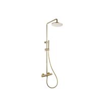 Doucheset Sanilux Rubb Opbouw Thermostatisch Rond Geborsteld Goud Sanilux