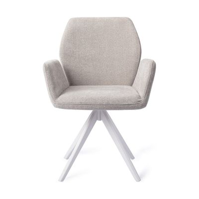 Jesper Home Misaki eetkamerstoel Pretty Plaster turn white