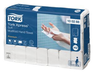 Papieren handdoek Tork H2 multifold Premium kwaliteit 2 laags wit 100288