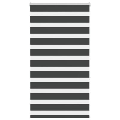 VidaXL Zebra rolgordijn 80x150 cm stofbreedte 75,9 cm zwart