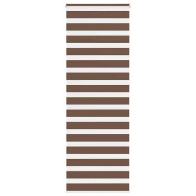 VidaXL Zebra rolgordijn 90x230 cm stofbreedte 85,9 cm polyester bruin