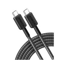 Anker322 USB-C to USB-C Cable Nylon 3M 60W Oplader Zwart