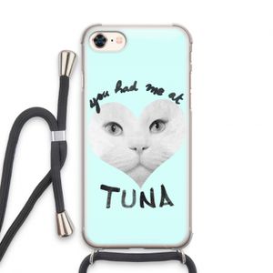 You had me at tuna: iPhone 8 Transparant Hoesje met koord