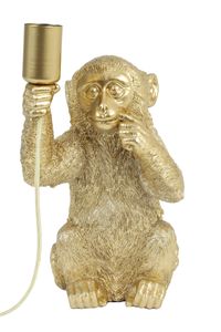 Monkey Tafellamp goud