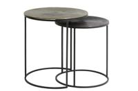 Light & Living Bijzettafel 'Talca' Set van 2, kleur nikkel