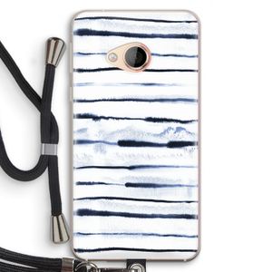 Ink Stripes: HTC U Play Transparant Hoesje met koord