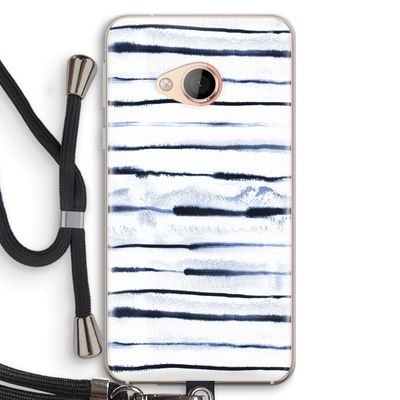 Ink Stripes: HTC U Play Transparant Hoesje met koord