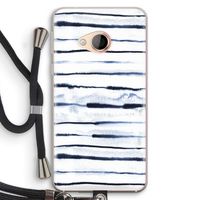 Ink Stripes: HTC U Play Transparant Hoesje met koord