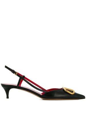 Valentino Garavani escarpins Vlogo Signature 40 mm à bride arrière - Noir