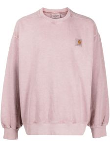 Carhartt WIP sweat en coton à patch logo Vista - Rose