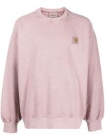 Carhartt WIP sweat en coton à patch logo Vista - Rose