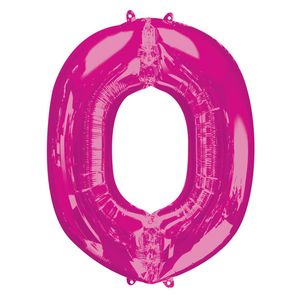 Folieballon Roze Letter &apos;O&apos; Groot