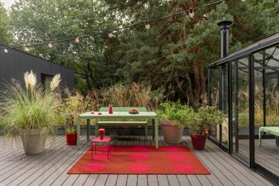 Brink en Campman - Vloerkleed Festival Dots Red -