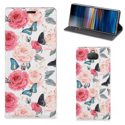 Sony Xperia 10 Plus Smart Cover Butterfly Roses Sony Xperia 10 Plus Smart Cover Butterfly Roses