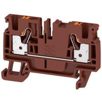 Weidmüller 2534370000 Doorgangsklem 6.1 mm Spanveer Bruin 100 stuk(s)