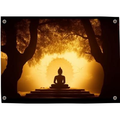 Tuinposter Boeddha 5 - Pillow Buddies