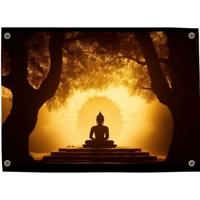 Tuinposter Boeddha 5 - Pillow Buddies