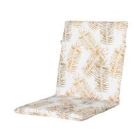 Madison tuinkussen stapelstoel 97 x 49 cm katoen/polyester wit/geel - thumbnail