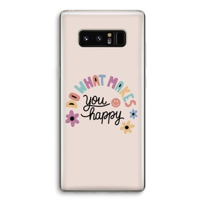 Happy days: Samsung Galaxy Note 8 Transparant Hoesje