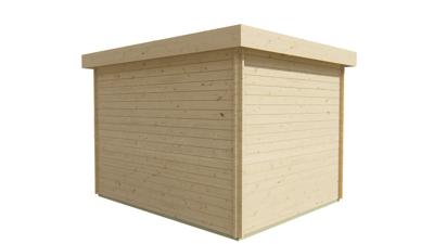 Blokhut - Tuinhuis Hypermodern | 28 mm | vuren groen geïmpregneerd