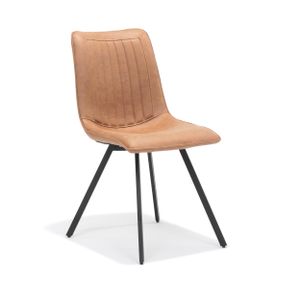 Stoel Thijs Cognac - Set van 4
