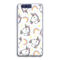 Rainbow Unicorn: Honor 9 Transparant Hoesje