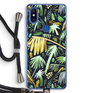 Tropical Palms Dark: Xiaomi Mi Mix 3 Transparant Hoesje met koord