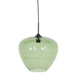 Light and Living hanglamp - zwart - glas - 2952481