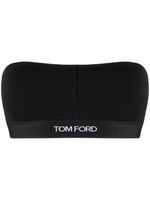 TOM FORD soutien-gorge bandeau à logo brodé - Noir