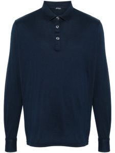 Kiton polo à manches longues - Bleu