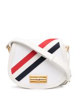 Thom Browne petit sac porté épaule à détail rayé - Blanc