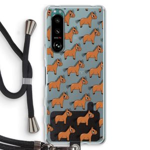 Pony: Sony Xperia 5 III Transparant Hoesje met koord