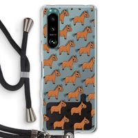 Pony: Sony Xperia 5 III Transparant Hoesje met koord