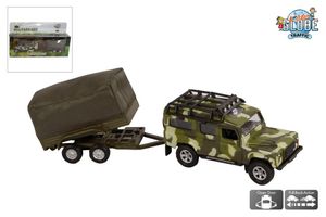 Die Cast pull back &apos;Landrover Defender Military&apos; m