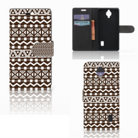 Huawei Y635 Telefoon Hoesje Aztec Brown - thumbnail