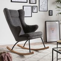 Artistiq Schommelstoel 'Benji' kleur grijs