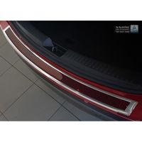 RVS Bumper beschermer passend voor 'Deluxe' Mazda CX-5 2014- Chroom/Rood-Zwart Carbon AV244024