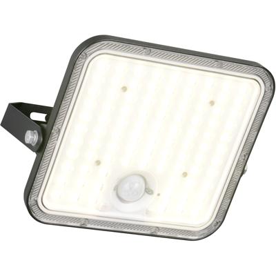 LED Wandlamp - Trion Vetra - 1 Lichtpunt van 18 Watt - Dimbaar - Natuurlijk Wit 4000K - Schemeringsensor - Bewegingssensor - Mat Zwart - Kunststof