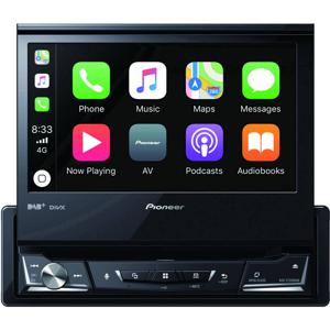 Pioneer AVH-Z7200DAB Autoradio met scherm DAB+ tuner, Aansluiting voor stuurbediening, Bluetooth handsfree, AppRadio