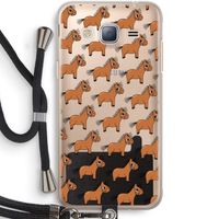 Pony: Samsung Galaxy J3 (2016) Transparant Hoesje met koord