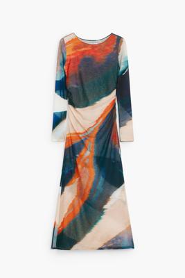 Bedrukte jurk - GREEN - XL