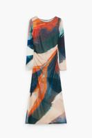 Bedrukte jurk - GREEN - XL