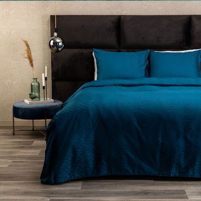 Presence Hotel Katoen-Satijn Mieke Dekbedovertrek Kleur: Donkerblauw, 200 x 240 cm Dekbedovertrek