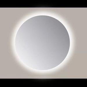 Spiegel Sanicare Q-Mirrors 65x65 cm Rond Met Rondom LED Warm White en Afstandsbediening incl. ophangmateriaal