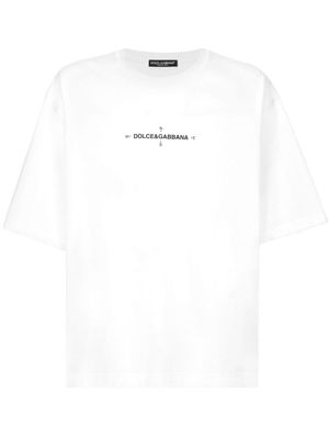 Dolce & Gabbana t-shirt à imprimé Marina - Blanc