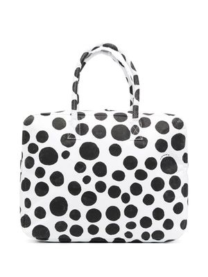 10 CORSO COMO sac cabas à pois - Blanc