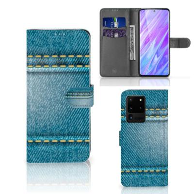 Samsung Galaxy S20 Ultra | Wallet Case | met Pasjes | Jeans