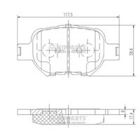 Nipparts Remblokset J3602091