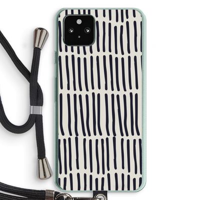 Moroccan stripes: Pixel 5a 5G Transparant Hoesje met koord