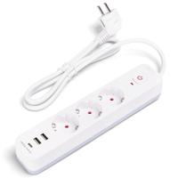 Stekkerdoos met USB - Verlengsnoer met USB - Aigi - 3 Stopcontacten - 2 USB-A - 1 USB-C - 1.5 Meter - Randaarde - Wit | Nederland Stekkerdoos met USB - Verlengsnoer met USB - Aigi - 3 Stopcontacten - 2 USB-A - 1 USB-C - 1.5 Meter - Randaarde - Wit | Nederland